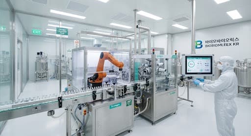 Sterile robotic biopharmaceutical production cleanroom in Jeollabuk-do