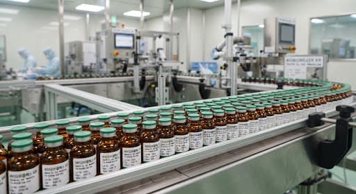 Sterile injectable veterinary medicine amber glass vials
