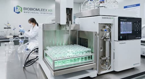 High performance liquid chromatography HPLC system in Korean biotech lab